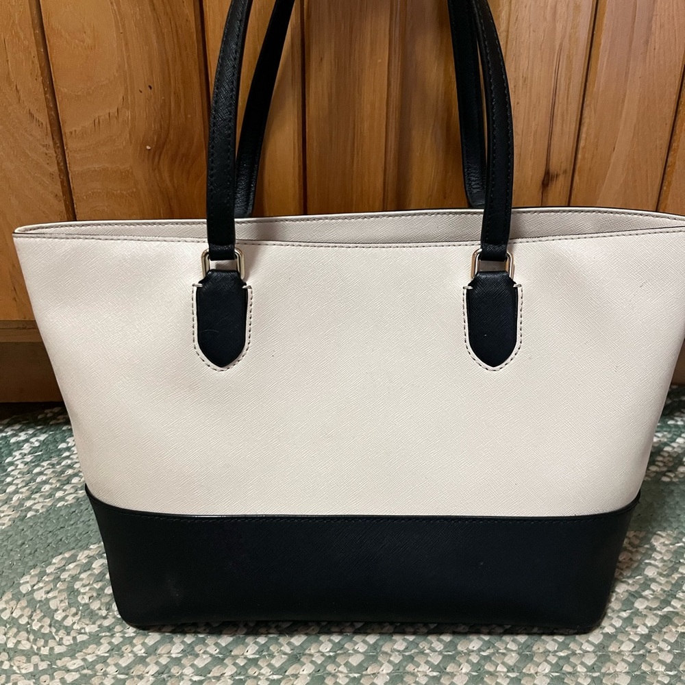 Kate Spade Black and Cream Tote Bag - Picture 2 of 8